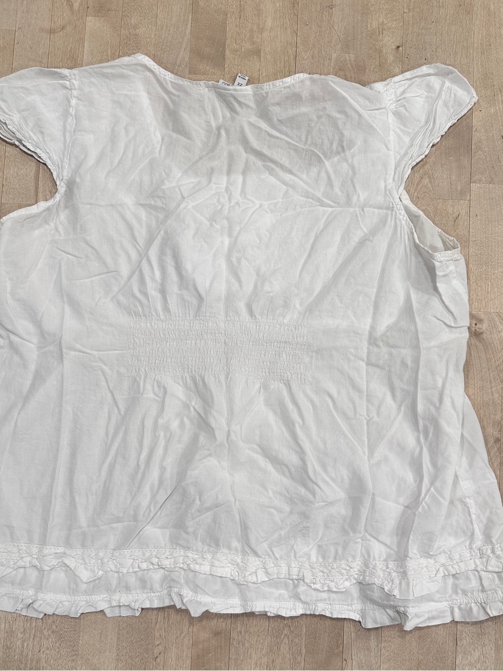 Fashion Bug White Eyelet Ruffle Tunic Top - Picture 7 of 7